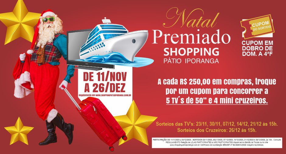 Natal Premiado Shopping Pátio Iporanga